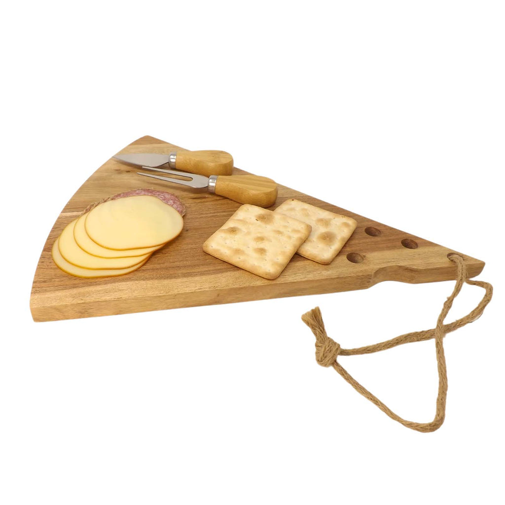 Cheese Shaped Serving/ Chopping Board. Unique 5th Anniversary Gift.