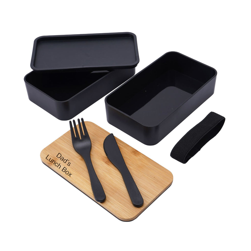 Personalised Lunch Box & Cutlery Set | An Ideal Father's Day Gift