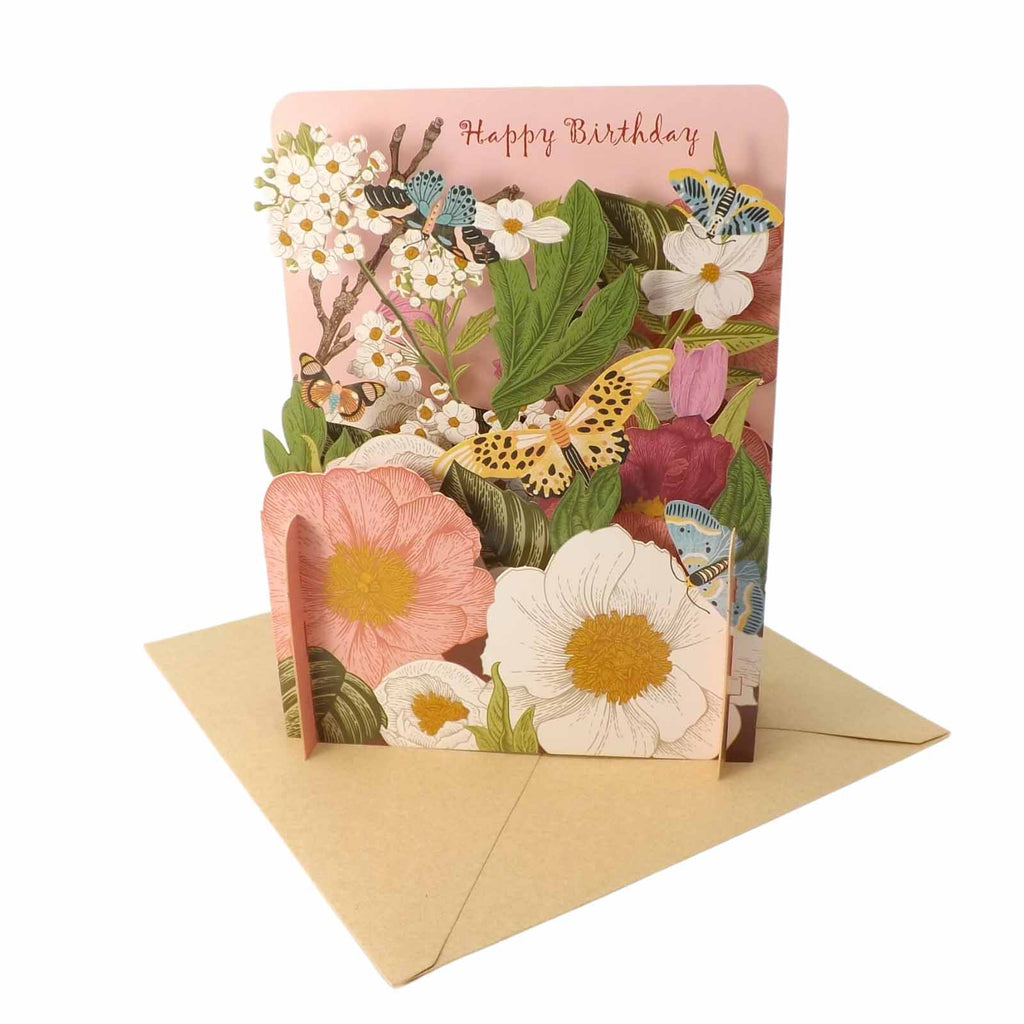 3D Cut Out Happy Birthday Greetings Card