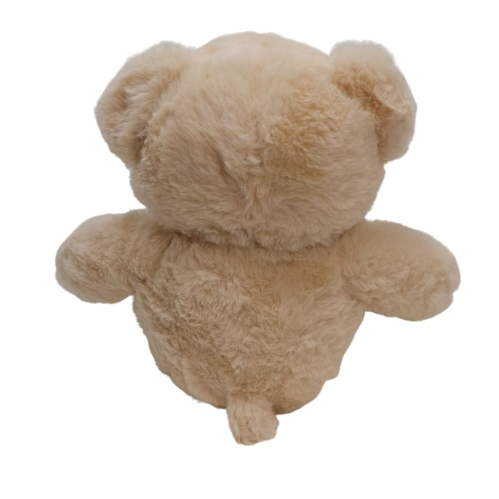 Teddy Bear With Personalised Wooden Heart Shaped Tag, a great Birthday gift.