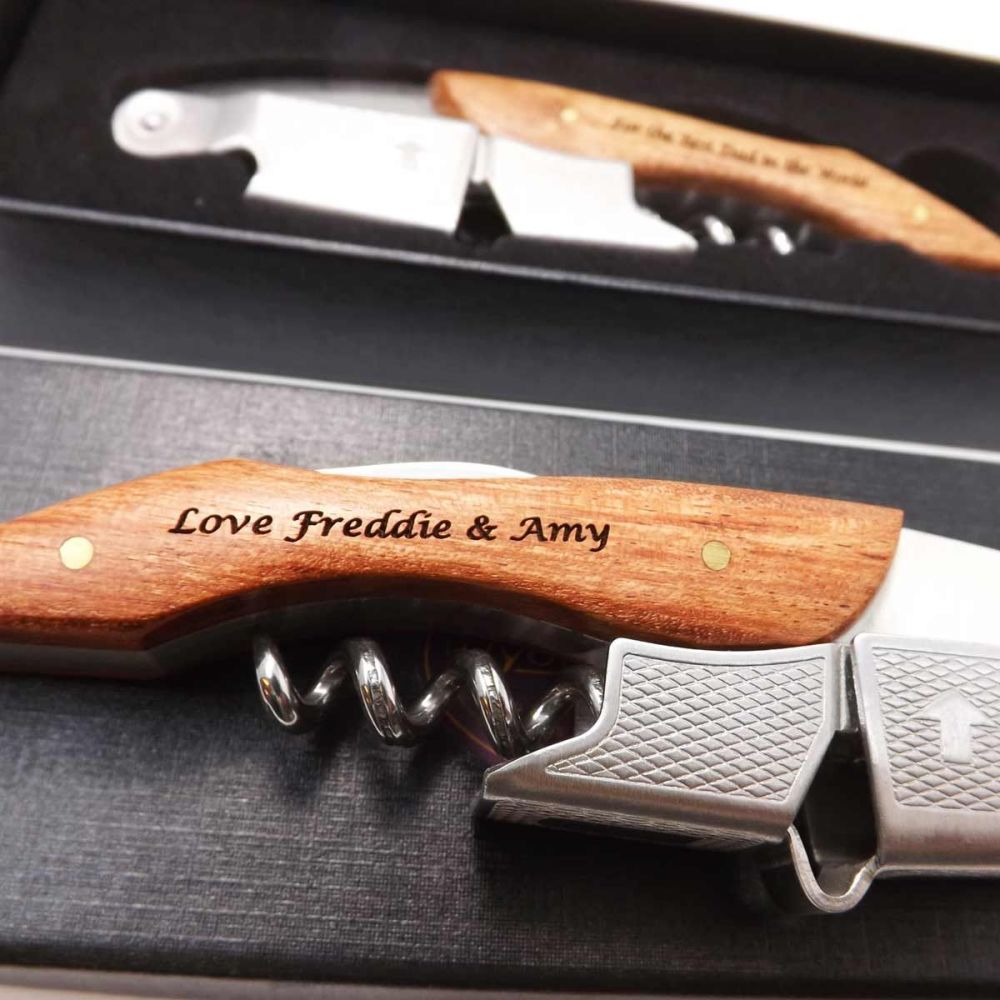 Personalised Bottle Opener Corkscrew  makes a unique Mother's Day gift