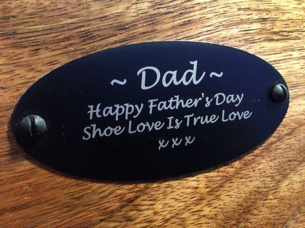 Wooden Shoe Shine Valet/Box Personalised for Father's Day