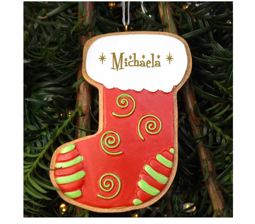 Cookie Stocking - Personalised Christmas Tree Decoration