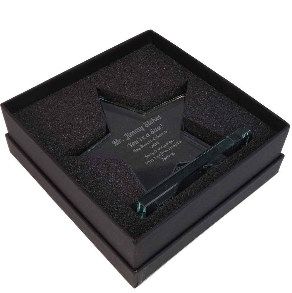 Glass Star Award personalised to make it a perfect gift for Mother's Day