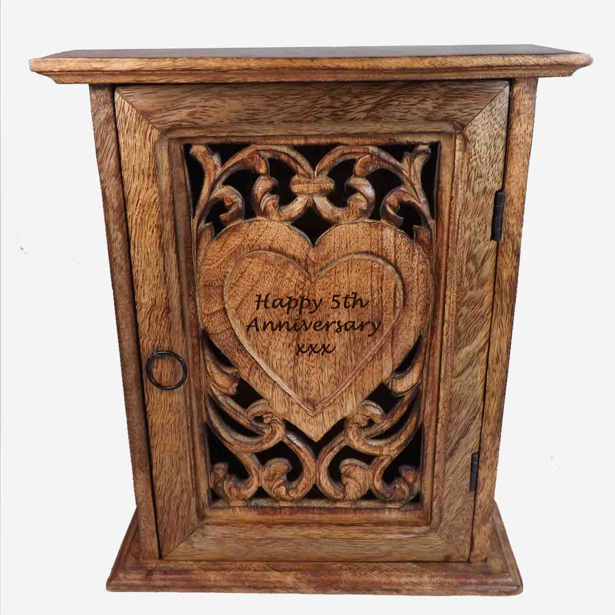 Personalised  Wooden Key Box | A unique Anniversary Gift