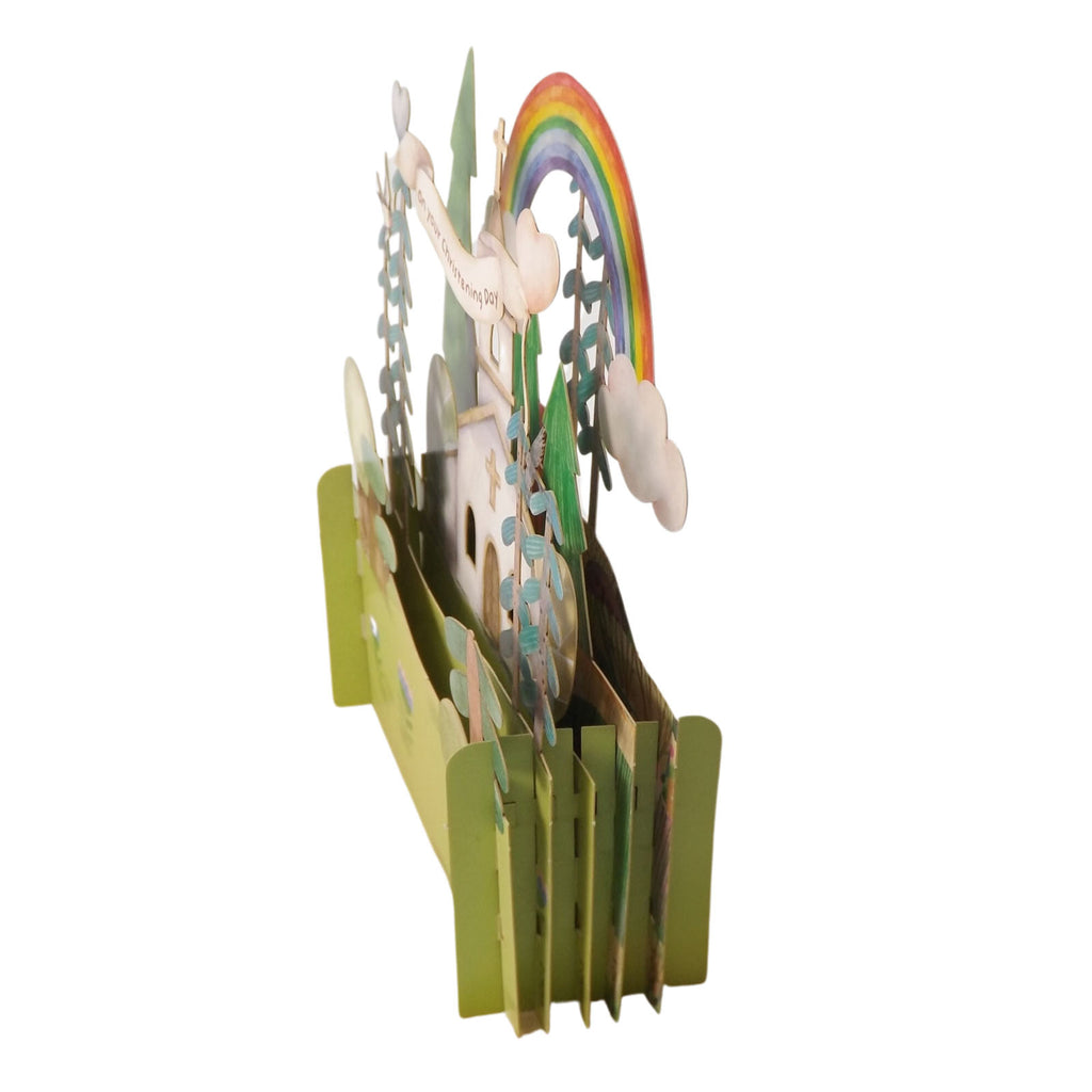 3D Cut Out On Your Christening Day Greetings Card