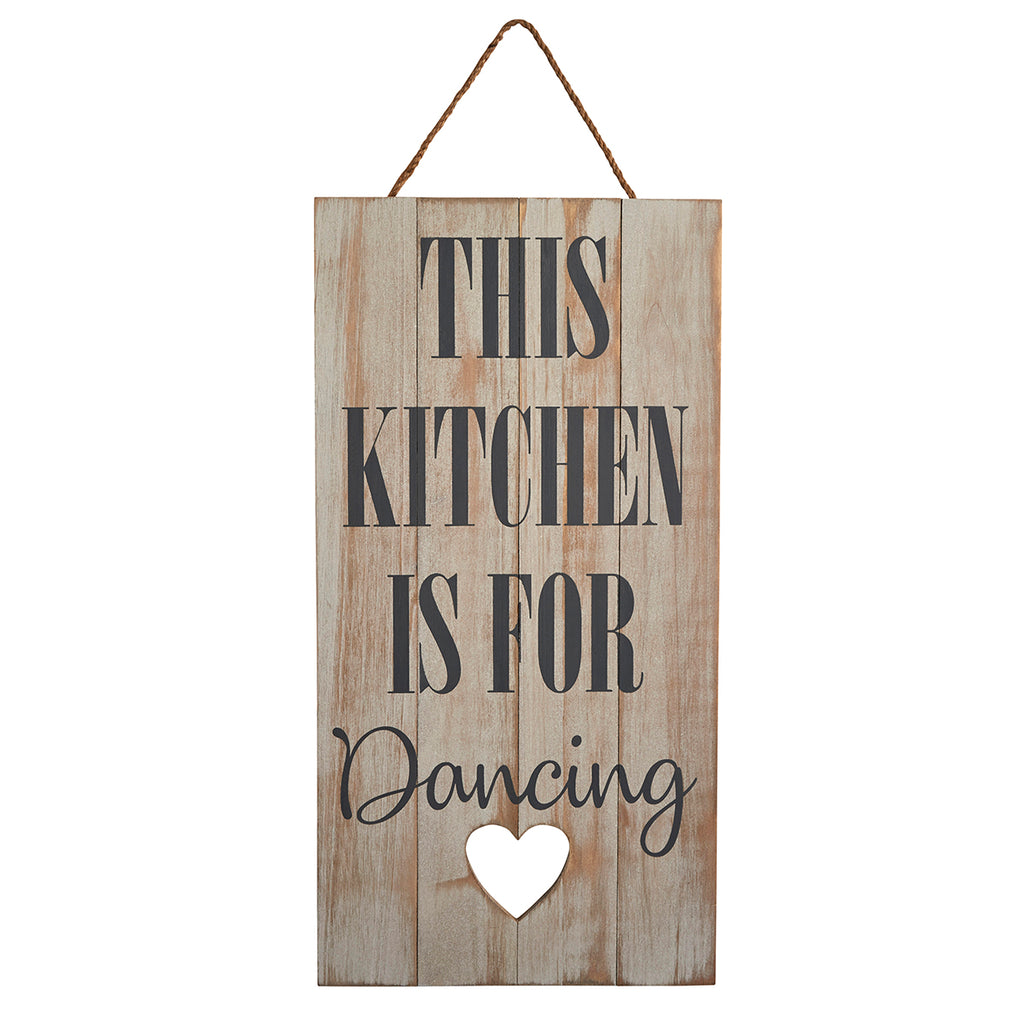 Wall Hanging Quirky Wall Sign, This Kitchen Is for Dancing