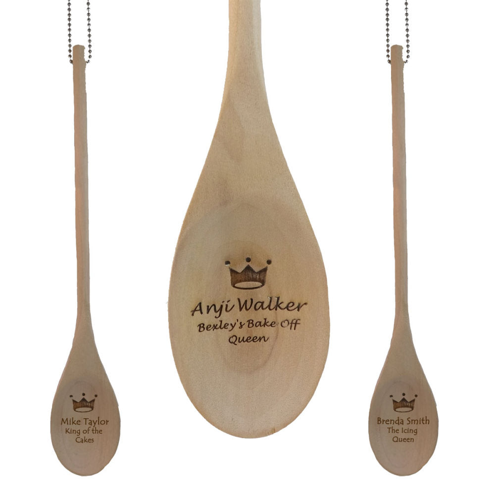Personalised Hanging Wooden Spoon, get baking for Mother's Day!