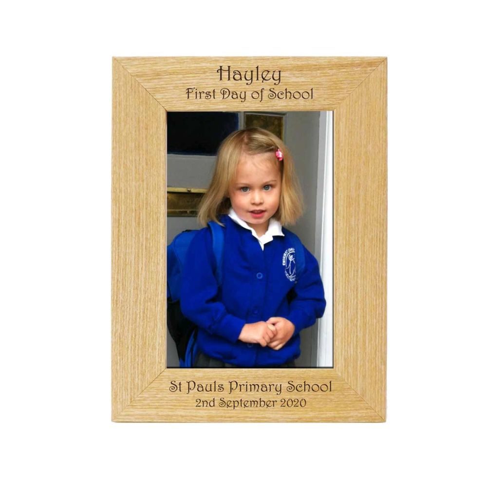 End of Term 6x4 Wooden Photo Frame Personalised With Any Text