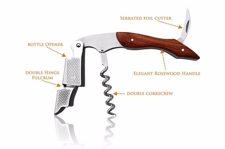 Personalised Bottle Opener Corkscrew makes a unique 5th Anniversary gift