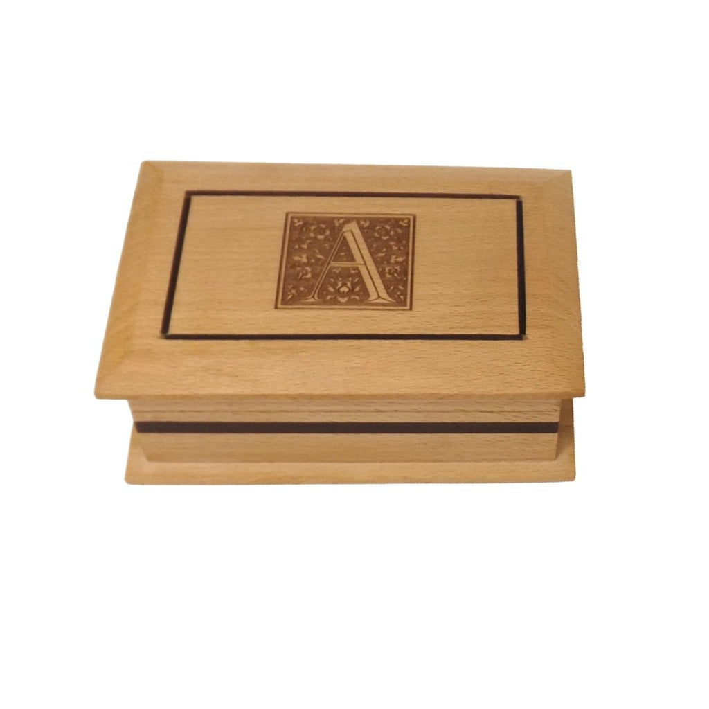 Personalised Oblong Beech Keepsake/ Memory Box, a great Birthday Gift