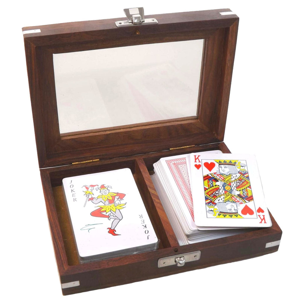Playing Card Box Personalised for him. Includes 2 FREE decks of cards