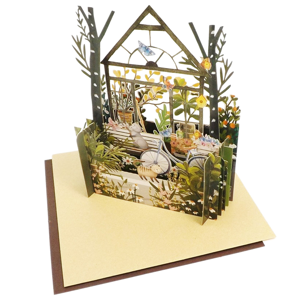 3D Cut Out Greenhouse Mother's Day Greetings Card