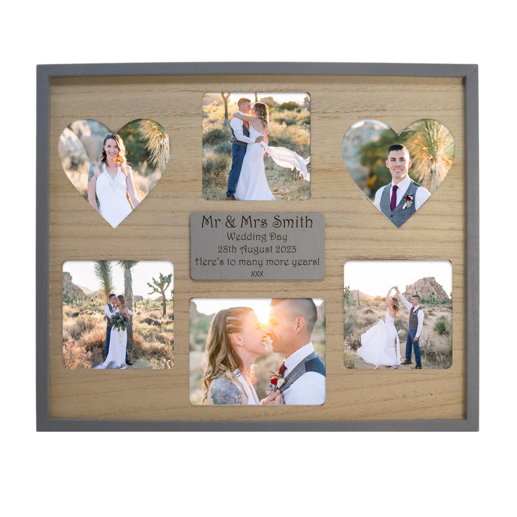Multi Aperture Frame Personalised | Unique Wedding Gift
